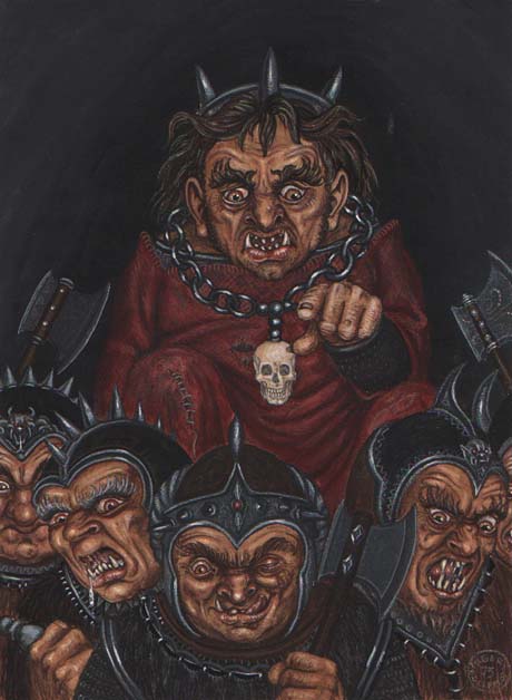 Orcs by Inger Edelfeldt, original art