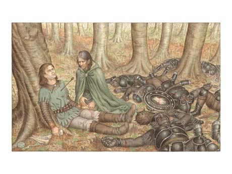 The Death of Boromir by Inger Edelfeldt, signed print