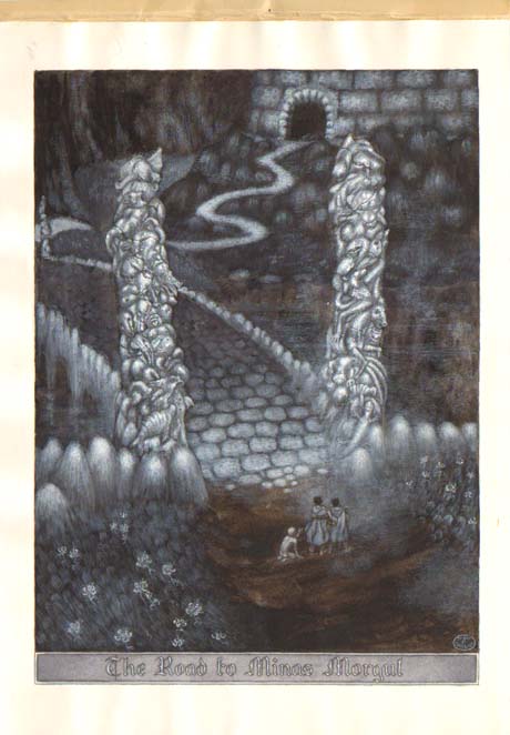 The Road to Minas Morgul by Inger Edelfeldt, original art