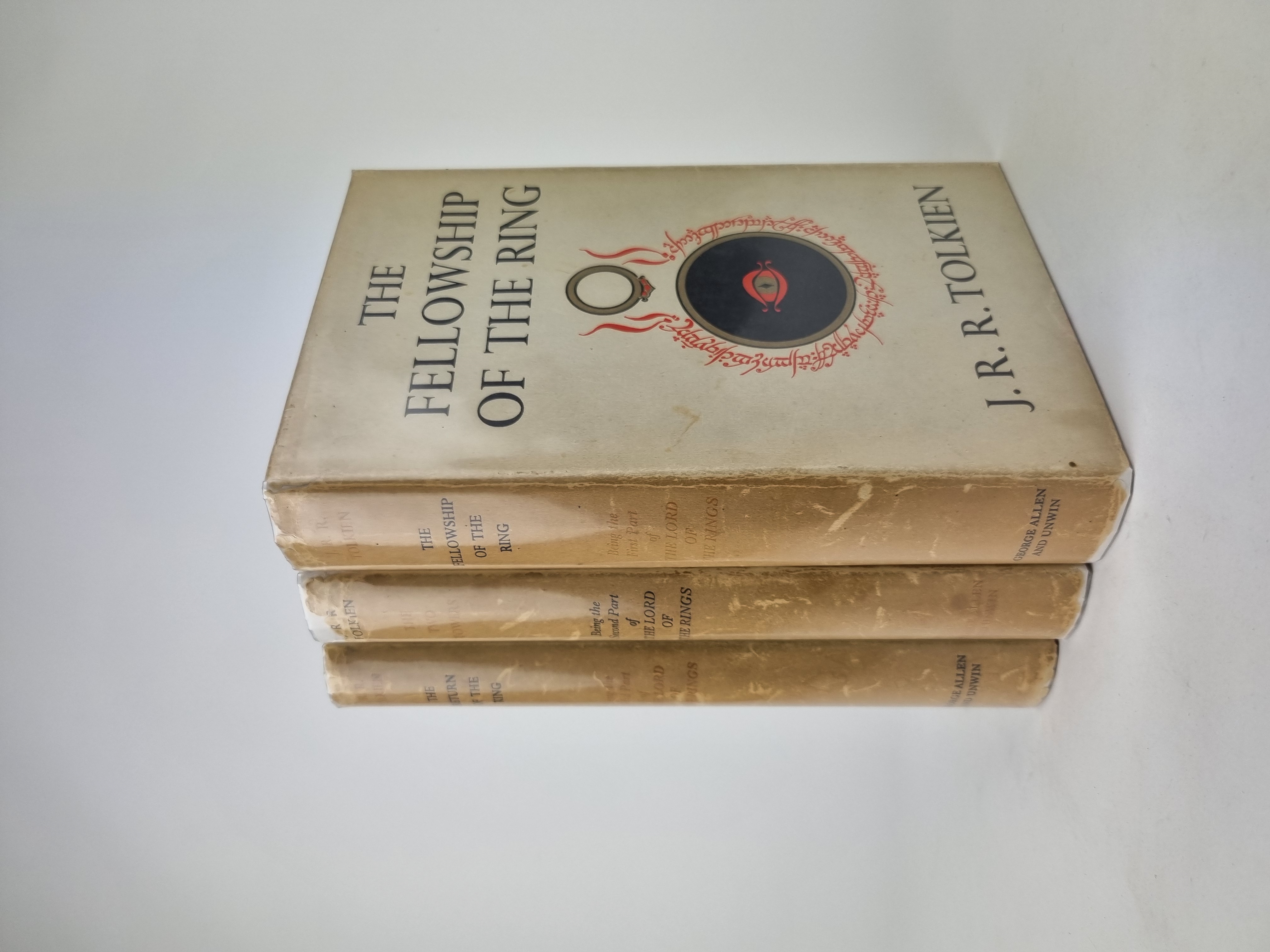 The Lord of the Rings by J.R.R. Tolkien - 1st Edition Set (1954-1955) with Dust Jackets 