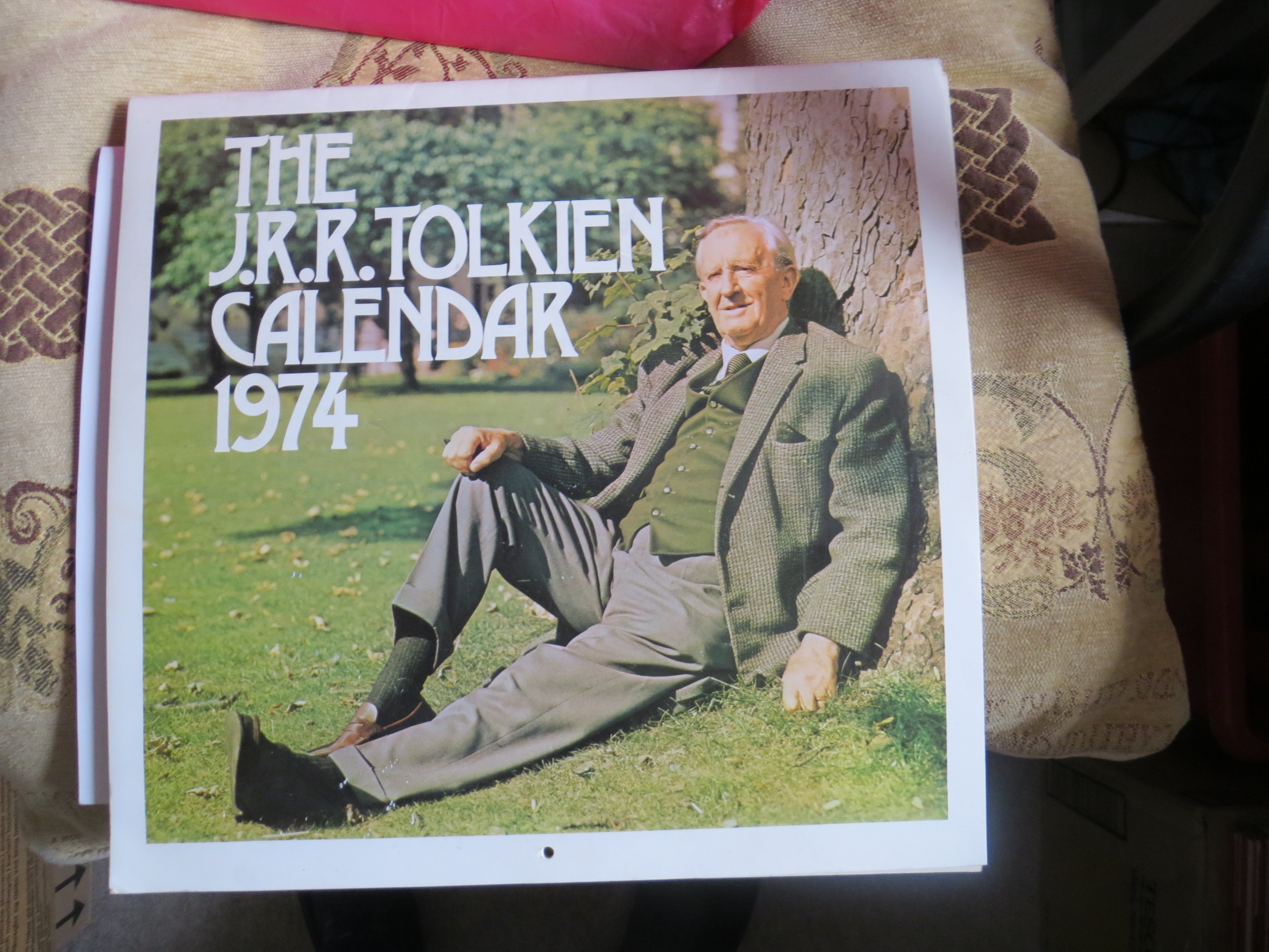 The J.R.R. Tolkien Calendar 1974 - Rare Collectible with Illustrations