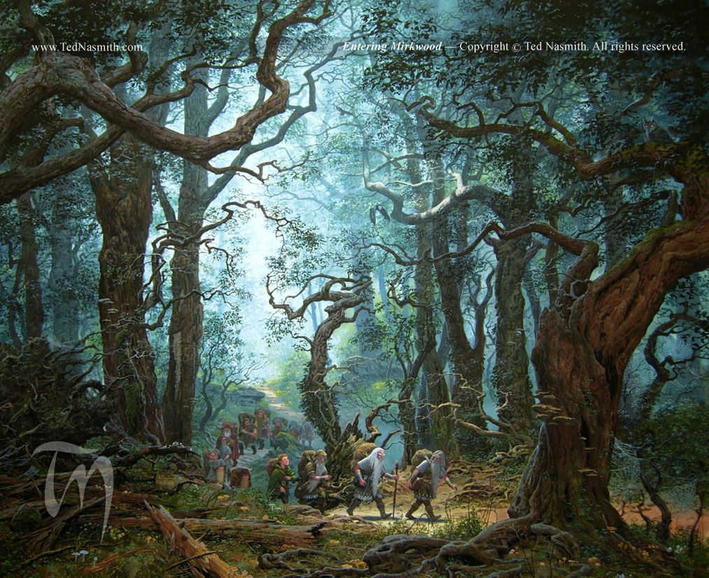 Entering Mirkwood by Ted Nasmith